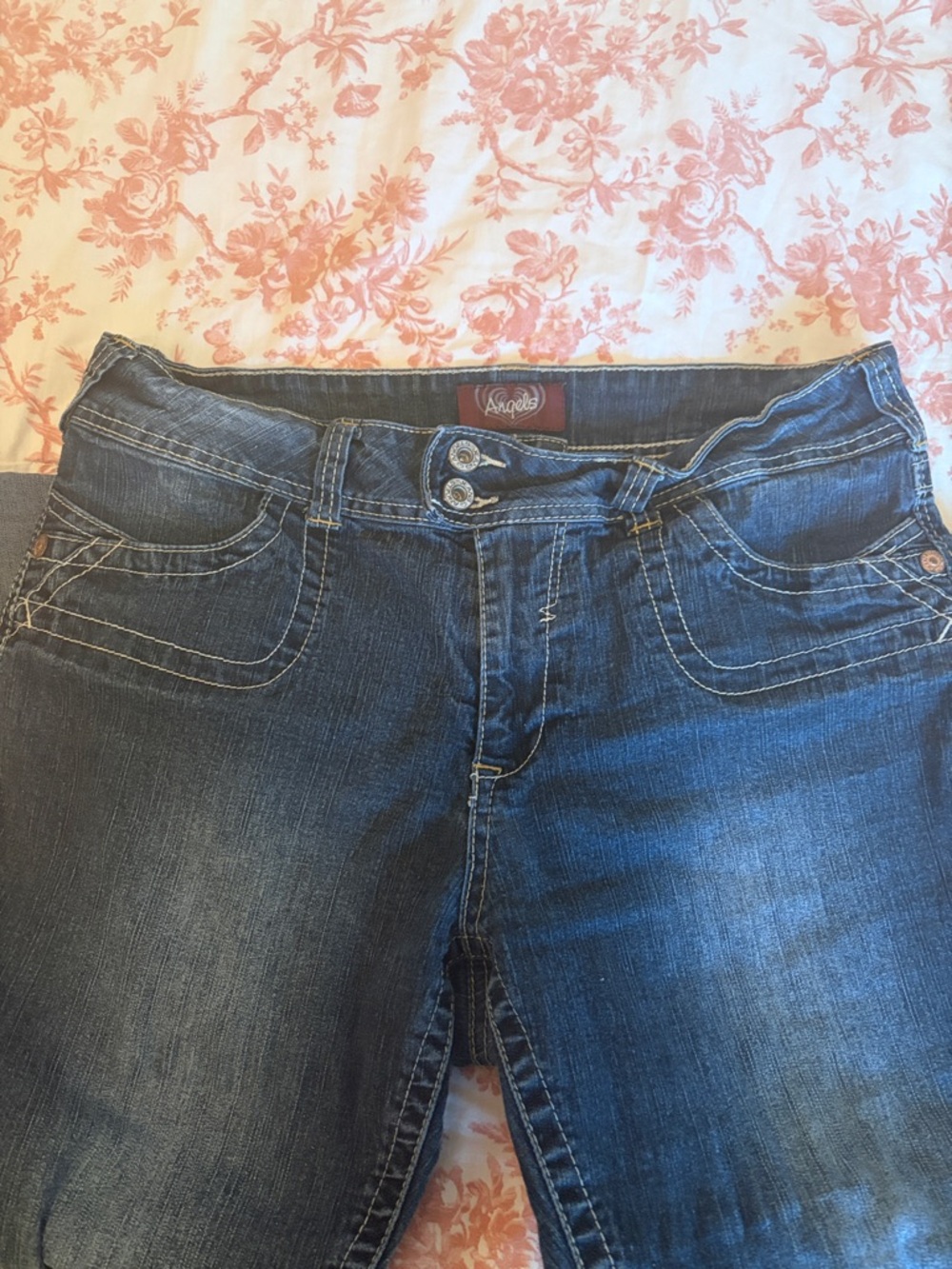 Angels Dark Blue Capris Jeans - Picture 4 of 4